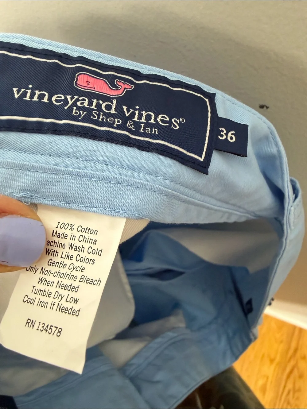 NEW Vineyard Vines Men’s Club Cotton Twill Shorts size 36 9” inseam *1133
